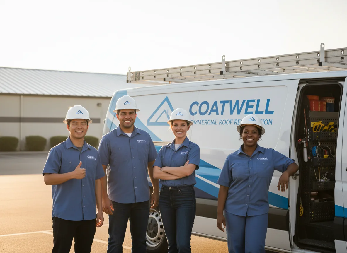 Commercial roof coating company in Little York, IL